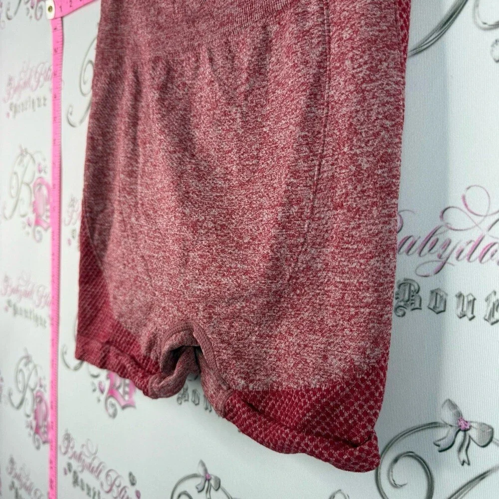 Shorts scrunch bum Seamless High-Waist Shapewear Shorts in Heathered Red